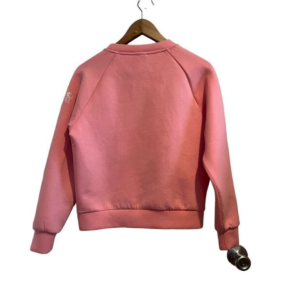 Gym + Coffee Athleisure Pink Sweatshirt with Pockets Barbiecore size S - Picture 2 of 8